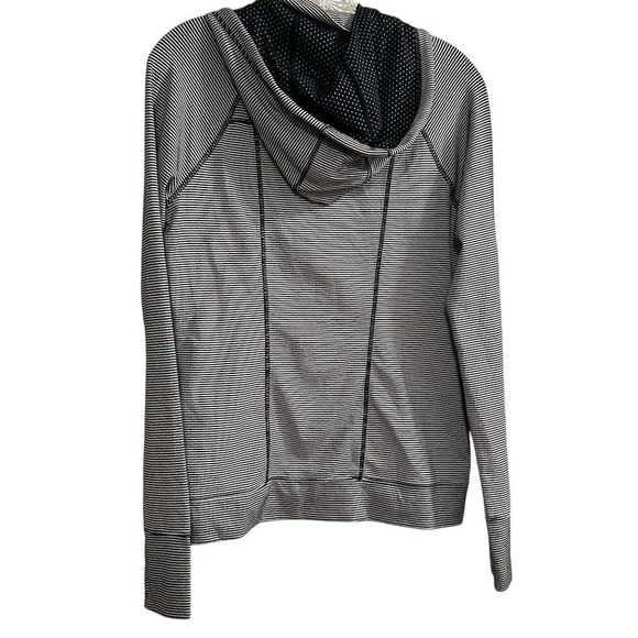 Athleta Heavenly Heights Navy and White Striped Hoodie Size Small - Picture 10 of 13